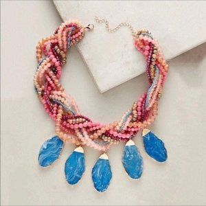 NWT Anthropologie Stone Beads Necklace